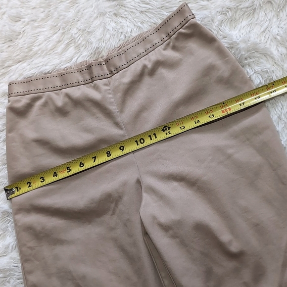 Alfred Dunner Classic Tan High Waist Pull On Ankle Pants Size 10 - Picture 6 of 8